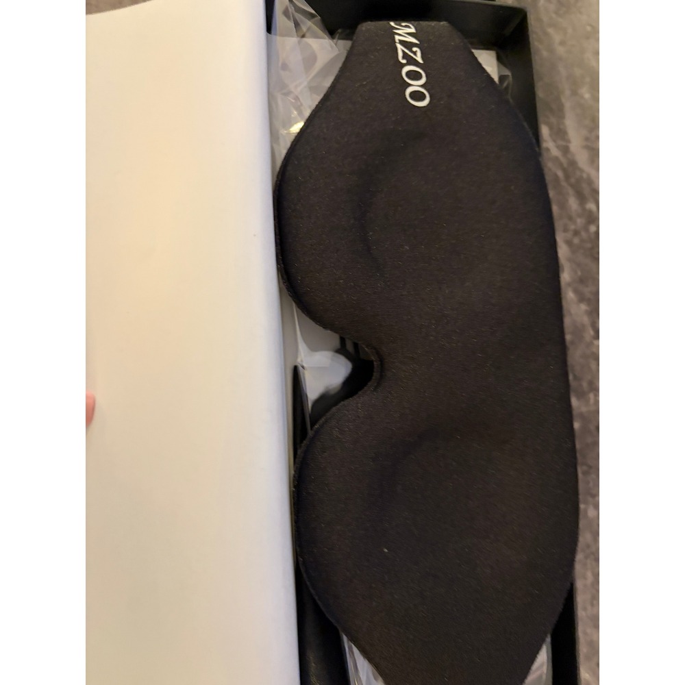 MZOO Sleep Mask 3D Contoured Health Eye Mask Black for Deep Sleep